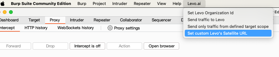 Levo Satellite URL setting